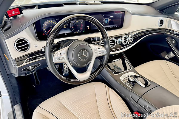 white 2018 Mercedes s560