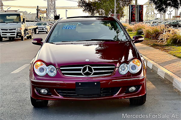 Image of a pre-owned 2008 red Mercedes-Benz Clk320 car