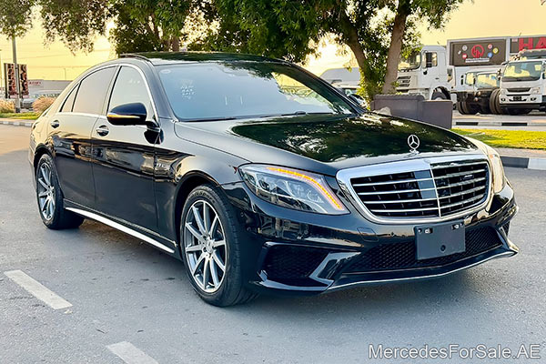 Image of a pre-owned 2017 black Mercedes-Benz S63 car