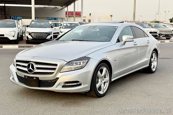 Image of a pre-owned 2012 silver Mercedes-Benz Cls350 car