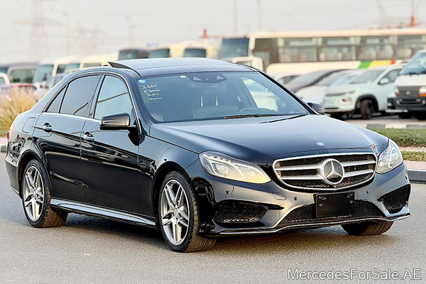 Image of a pre-owned 2014 black Mercedes-Benz E300 car