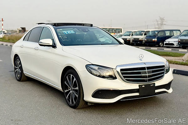 white 2019 Mercedes e450