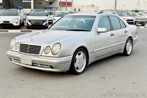 Image of a pre-owned 1997 silver Mercedes-Benz E420 car