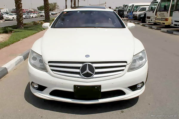 Image of a pre-owned 2007 white Mercedes-Benz Cl550 car