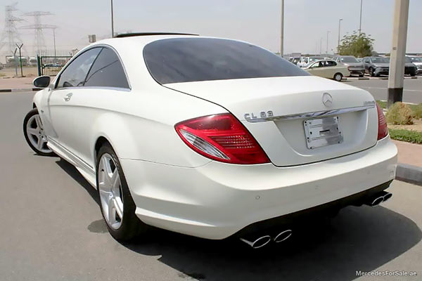 white 2007 Mercedes cl550