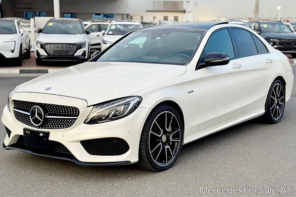 Image of a pre-owned 2016 white Mercedes-Benz C43 car