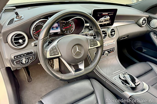 white 2016 Mercedes c43