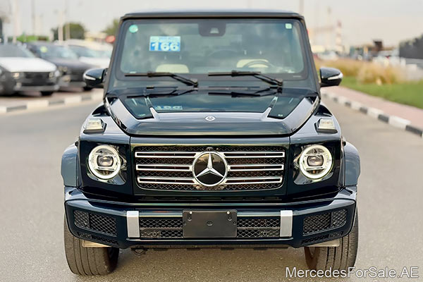 Image of a pre-owned 2019 green Mercedes-Benz G550 car