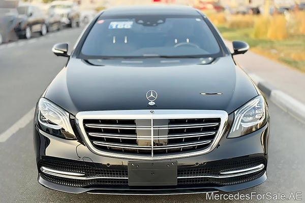 Image of a pre-owned 2018 black Mercedes-Benz S450 car