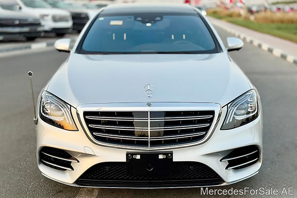 Image of a pre-owned 2020 silver Mercedes-Benz S450 car
