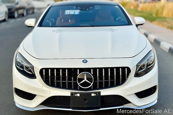 Image of a pre-owned 2017 white Mercedes-Benz S550 car