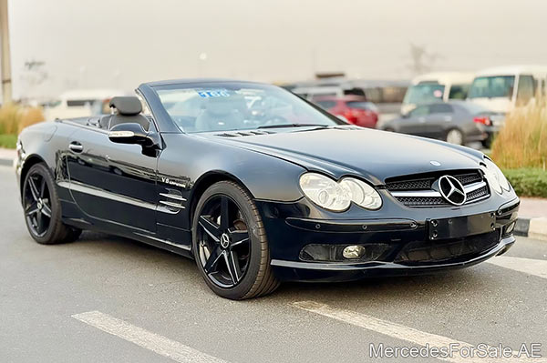 black 2003 Mercedes sl55