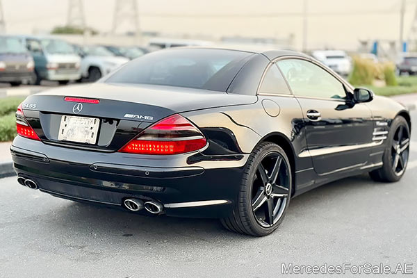black 2003 Mercedes sl55