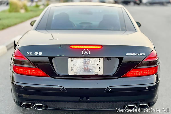 black 2003 Mercedes sl55
