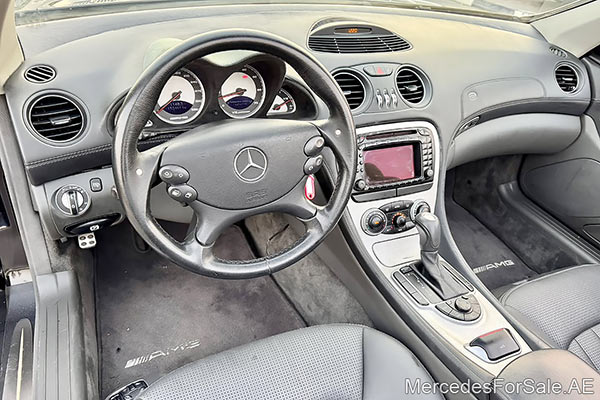 black 2003 Mercedes sl55