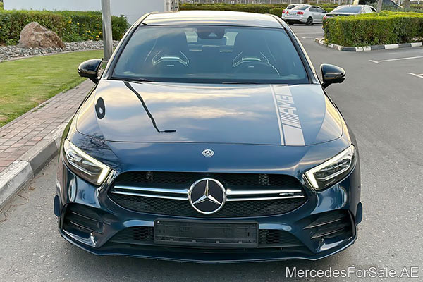 blue 2020 Mercedes a35