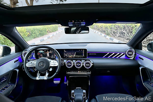 blue 2020 Mercedes a35