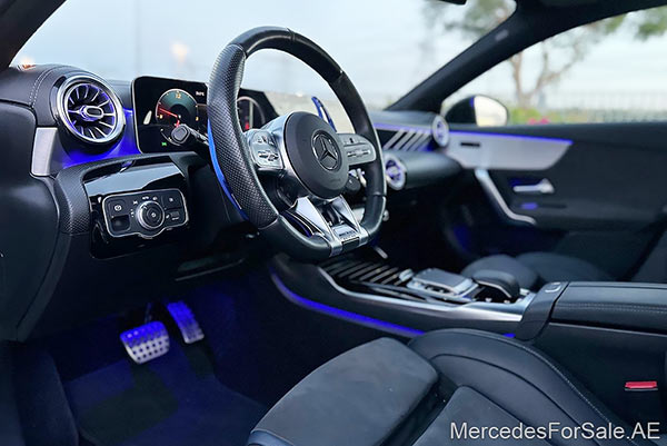 blue 2020 Mercedes a35