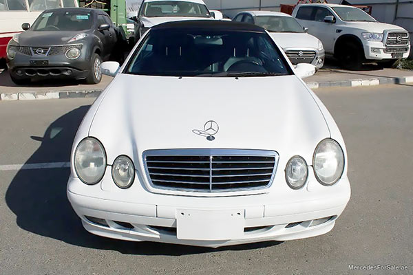 Image of a pre-owned 2001 white Mercedes-Benz Clk320 car