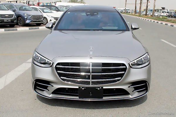 Image of a pre-owned 2021 grey Mercedes-Benz S400 car