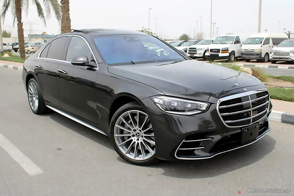 Image of a pre-owned 2021 black Mercedes-Benz S400D car