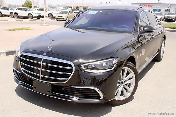Image of a pre-owned 2021 black Mercedes-Benz S500L car