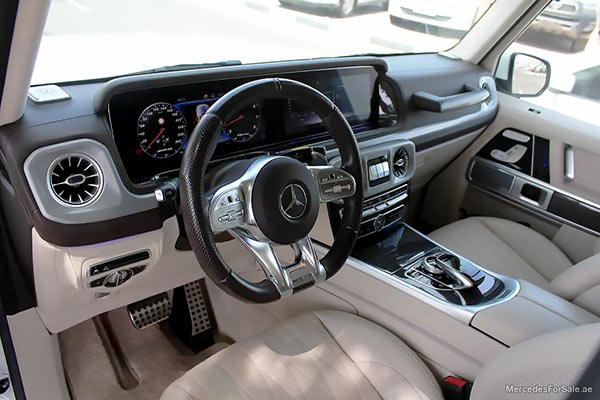 white 2021 Mercedes g63