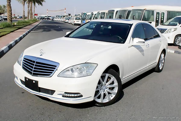 Image of a pre-owned 2011 white Mercedes-Benz S350 car